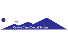 The image shows a logo with text that reads  CENTRA DENTAL SOCIETY  accompanied by a graphic of a mountain and a stylized tree, set against a dark background with lighter text at the bottom.